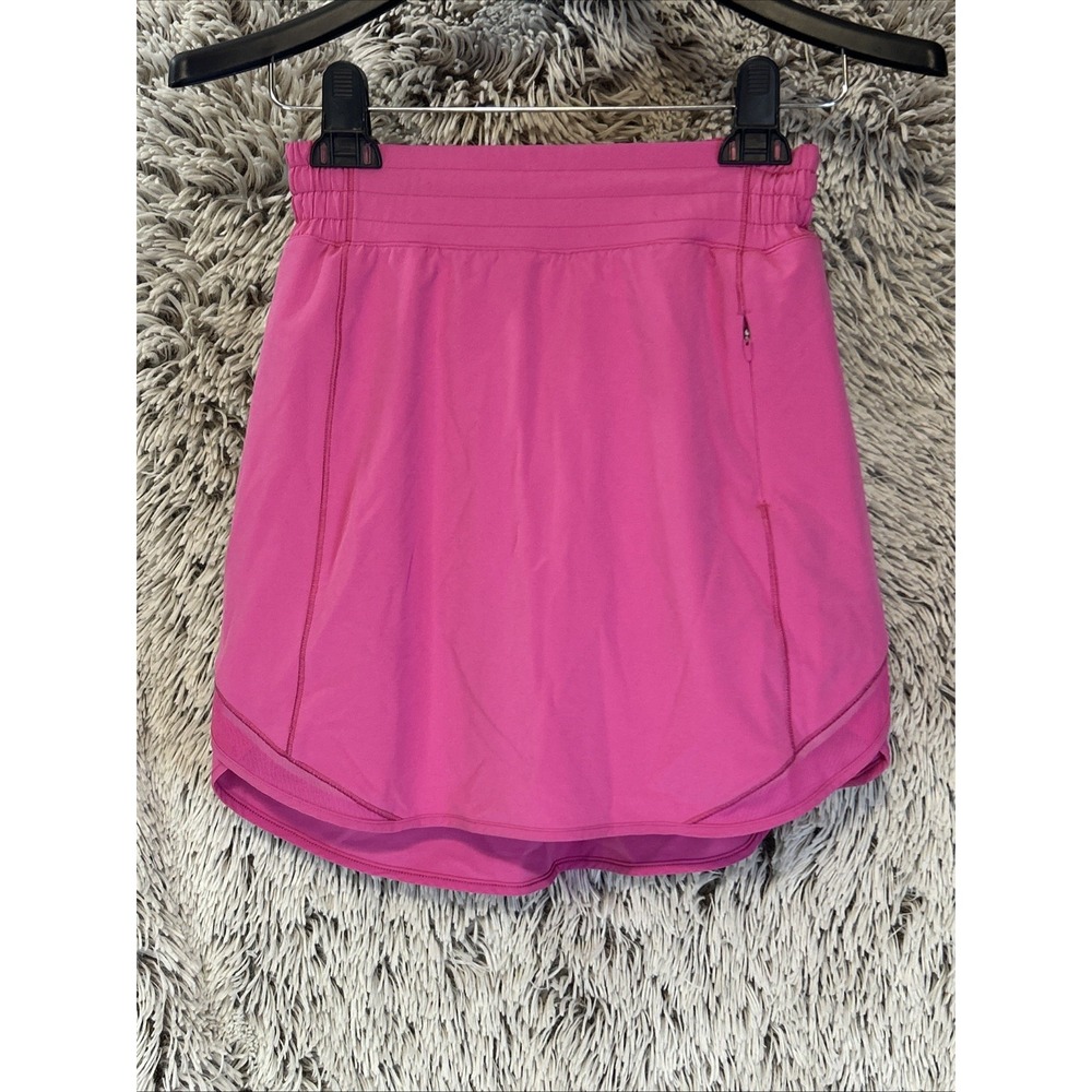 Lululemon Hotty Hot High-Rise‎ Skirt Sonic Pink Size 4 Pickleball Tennis